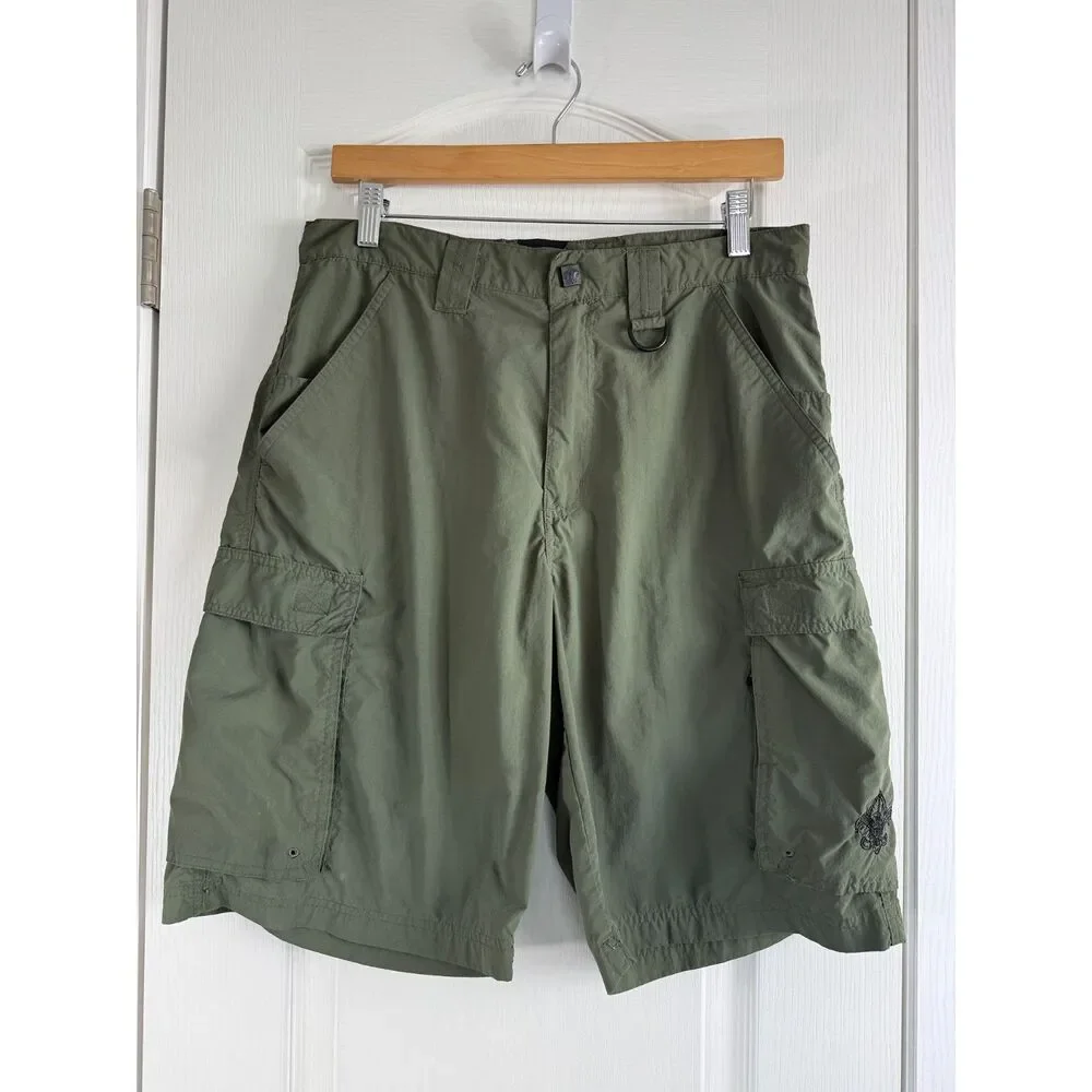 Boy Scouts of America Centenniel Uniform Short Green Cargo Pockets Adult S Small